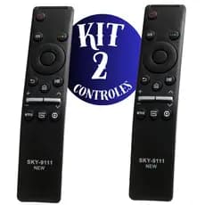 KIT 2 Controle Remoto TV SAMSUNG SMART 4K LED  UNIVERSAL Netflix Prime Video