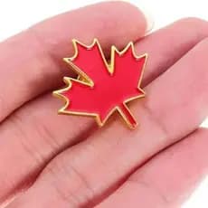 2 Broches Canadá Folha de Bordo Maple Leaf Kit Pin Viagem Toronto Vancouver Montreal