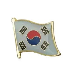 Broche Bandeira Coreia Do Sul Pin Diplomático Kpop Coreano