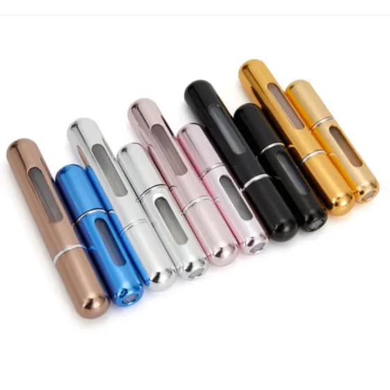Atomizadores Perfume tamanhos Grande e Pequeno Porta Perfume recarregável 5ml e 8ml
