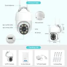 Câmera BESDER original câmera de segurança wifi, casa inteligente 360 ° visão noturna ip66