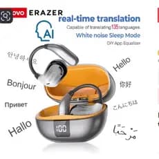 Fone ouvido tradutor Erazer xt66pro fones de ouvido bluetooth app AI tradutor fones sem fio