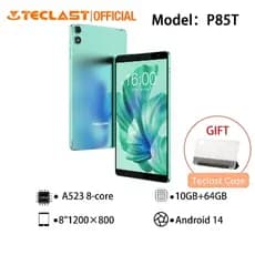Tablet Teclast P85T 2024 (Allwinner A523 1.8GHz 8-Core/8GB RAM/64GB ROM/8 polegadas