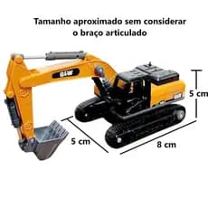 Miniatura Escavadeira Hidráulica Articulada sobre Esteiras