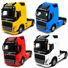 Miniatura Carreta Volvo Metal FH Globetrotter Rodas Fricção