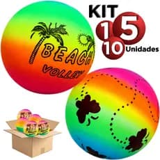 Bola De Vinil Dente de Leite Multicolorida Futebol Praia