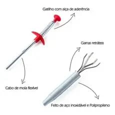 Desentupidor Com Garra Limpa Pias Ralos Canos E Vasos