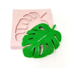 molde de silicone -  modelo FOLHA COSTELA DE ADÃO 5x7cm.