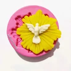 Molde de silicone - modelo Pomba/ Espirito Santo (em 4cm).