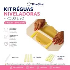 Kit Réguas Niveladoras Blue Star (6pçs).