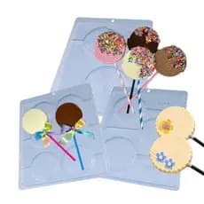 Kit 3 formas simples BWB - Pirulitos Diversos (P/chocolate).