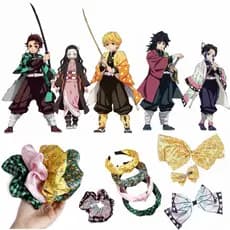 [DEMON SLAYER] Tiara, Xuxa e Laço para Cabelo /  Cosplay / Anime / Cabelo / Moda / Beleza