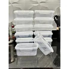 Kit 15 Marmitas fitness com Travas Laterais 800ml Reutilizáveis - BPA FREE Organizador de congelador