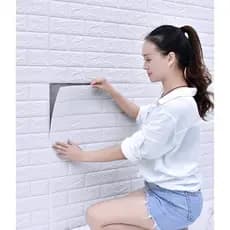 DIY Autoadesivo Papel De Parede De Espuma À Prova D'água 3D Tijolo Painel Sala De Estar Adesivos Quarto Papéis De Tijolos Decoração Da Sua Casa
