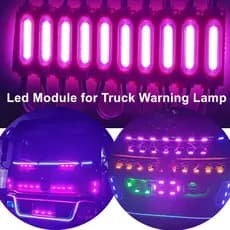 5/10/20 pcs Módulo 6LED DC12V Ou DC24V Luz Indicadora De Marcador Lateral De Caminhão COB Led À Prova D'água Carro Motoc