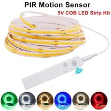 Sensor De Movimento PIR caixa bateria Kit De Fita LED COB