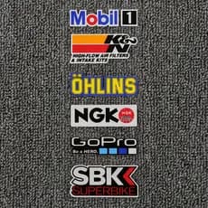 Musion ® Corrida Originais Sponsor Adesivo Decalque Da Motocicleta Capacete Moto GP Logotipo Original Etiqueta Do Carro À Prova D'água Para