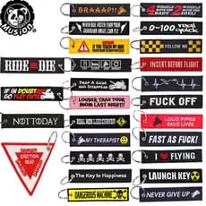 Novidade Chaveiro Lançamento Chaveiros Embroidery Para Motos E Carros Tag Chave Novo Bordado Berloques