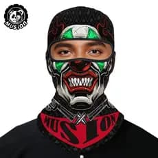 Musion Máscara de Palhaço Ciclismo Touca Ninja Facial Completa De Proteção Solar Do Crânio Da Bicicleta Bala clava Cavaleiro Para Passeios Ao Ar