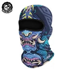 Musion Original Devil Yaksha Balaclava Ciclismo Máscara Facial Completa Caveira Proteção Solar Bicicleta Capacete De Pil