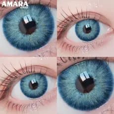 Mara Lentes De Contato Coloridas Para Os Olhos Cosméticos Colorido Linda Pupil Lente De Contato Cor Azul Início Não-Prescrição Lente