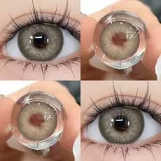 Eyeshare New SYDNEY Series 2 Pieces Lentes De Contato Verde Masculino E Feminino Anuais De Olhos Cosméticos Cinza Marrom -
