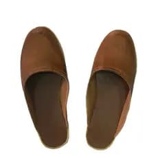 Chinelo Campeiro Gaucho Couro Angoneze Marrom Solado Confort