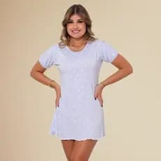 Camisola Suede Feminina Pijama confortável Sem Bojo Sensual