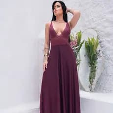 Camisola Longa Renda Feminina Sensual Toque Macio Luxo