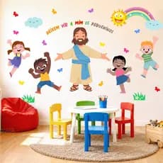 Adesivo de Parede Infantil Jesus Kids