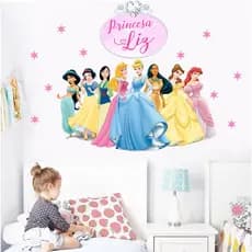 Adesivo de parede  Princesas Da Disney Nome