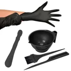 Kit Tintura Para Cabelos  Com Espátula e Par de luvas