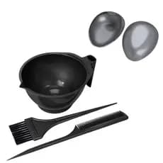 Kit Tintura Coloração Tigela Pente Pincel Protetor de Orelha