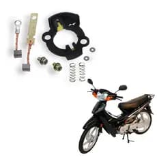 Escova Motor Partida Com Suporte Xy 50 Q Es 2008 A 2011