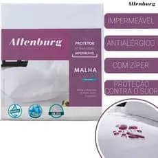 Kit Capa Protetora de Travesseiro 100% Impermeável Fronha com Zíper 50 x 70 Antialérgico Habitat