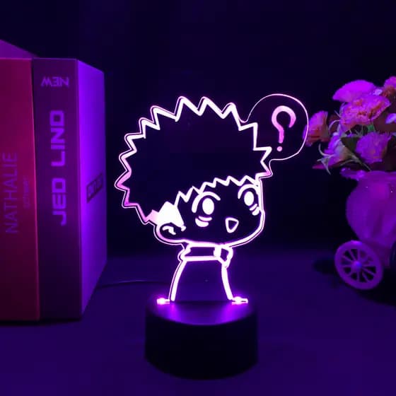 Anime Jujutsu Kaisen Itadori Yuji Figura Led Abajur Para Decoração De Quarto Candeeiro De Presente De Aniversário
