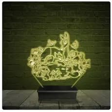 Led Luminária Acrílico Abajur - Bambi Disney Infantil 10
