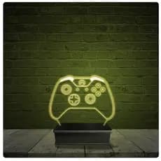 Led Luminária Acrílico Abajur - Controle Xbox One