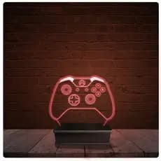Abajur Luminária Acrílico Led - Controle Xbox One
