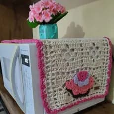 Mini Passadeira Capcake - Toalha para Microondas - Toalha para Bancada (89x29)