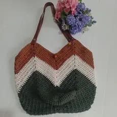 BOLSA DE CROCHÊ GRANDE/ BOLSA ARTESANAL/MODA PRAIA/BOLSA DE OMBRO/VERÃO CROCHÊ