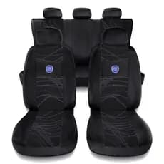 Capas P/ Banco Tecido Grosso Fiat Logo Azul Uno Palio Siena Argo Cronos Punto Bravo Stilo Idea Pulse