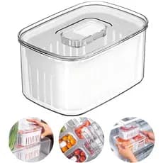 Organizador de Geladeira Clear Fresh com Cesto 0,65L Multiuso - OU