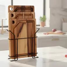 Kit 3 Tábuas para Corte de Carnes Legumes com Suporte Para Dia a Dia Pratico e Compacto - Stolf