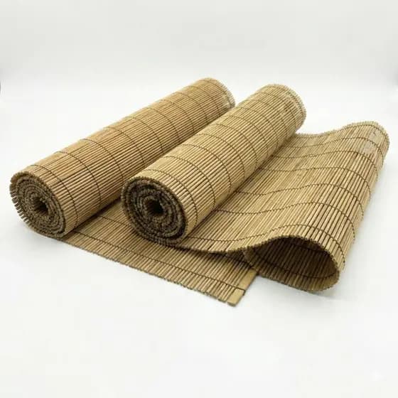 10M² Esteiras Bambu Natural Pergolado Divisória Revestimento Forro 2 Rolos Fácil Instalação