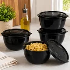 6 Potes Organize Sua Cozinha Com Pote 1L Marimar Tampa Firme Para Mantimentos Frutas E Grãos