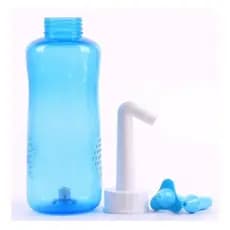 Higienizador Lavagem Nasal Ducha Garrafa 300 ml E 2 Bicos