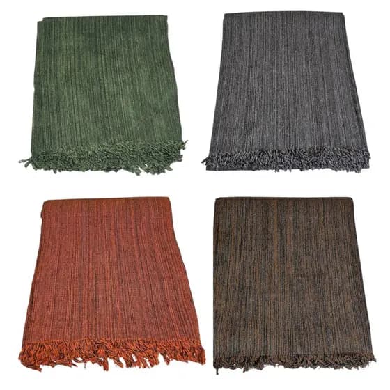 Manta Jeans para Cama Decoração Sofá em Algodão