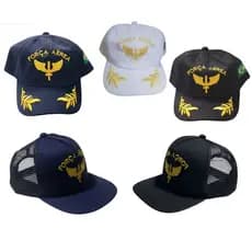 Boné FAB Força Aérea Brasileira Bordado Azul - Preto - Branco