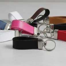Kit Chaveiros Couro Pu Metal